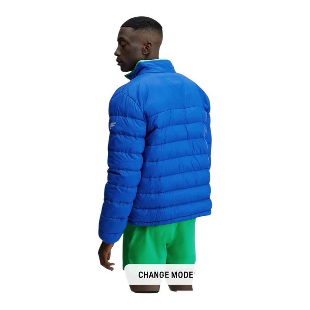 Fabletics Packable Nylon Puffer Classic Blue Mens… - image 2